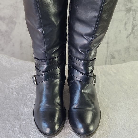 Arizona Dakota Boots Womens Size 7.5 Black Tall Calf Length Boots - Picture 3 of 13